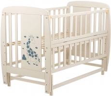 Дитяче ліжко Babyroom Giraffe маятник, відкидний бік DJMO-02 бук ivory